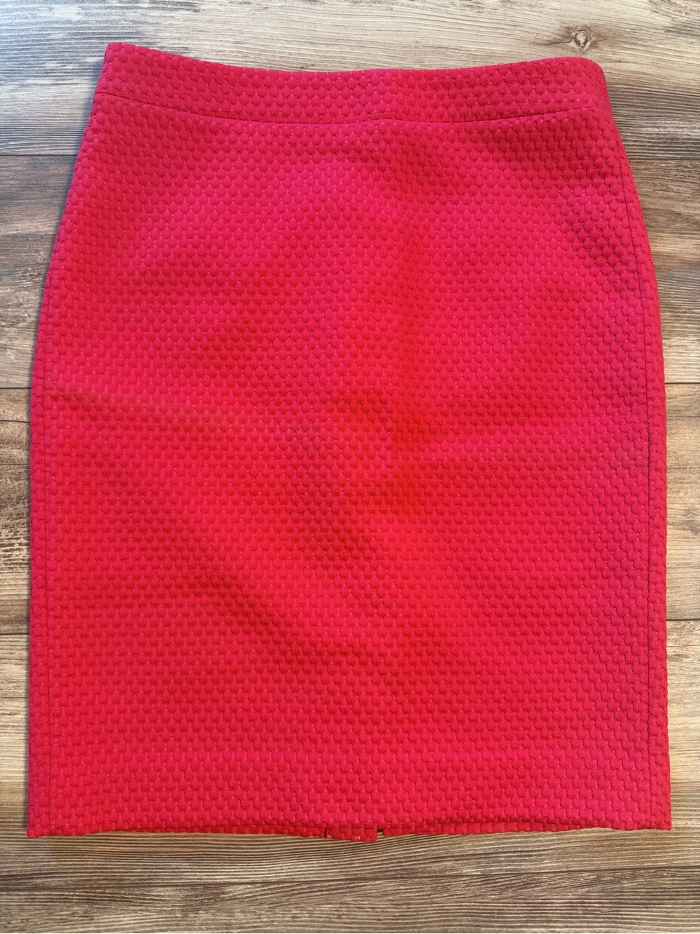 J. Crew Bright Pink Textured Pencil Skirt
